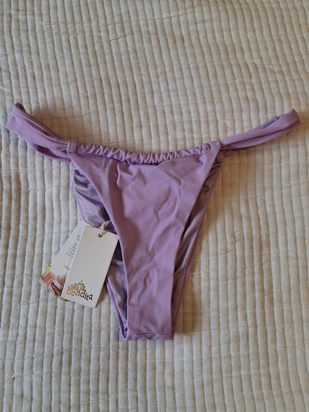 NWT Agua Bendita Lilac Cheeky Bikini Bottom